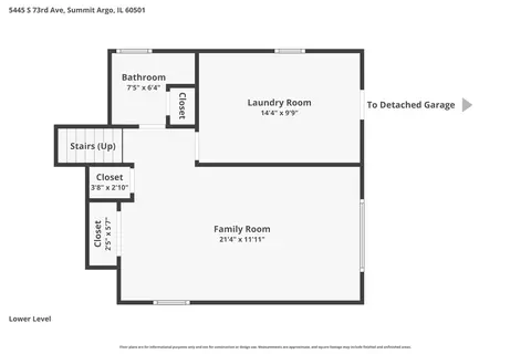 Floorplan - 5445 S 73rd Ave, Summit, IL 60501 photo 3 of 3