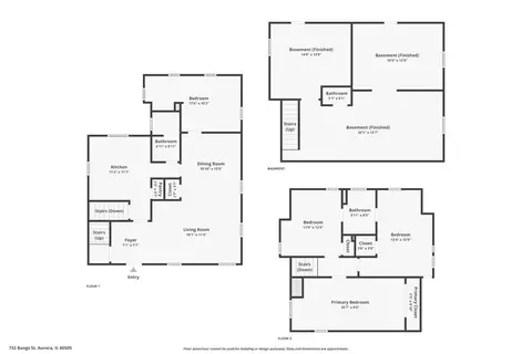 Floorplan - 732 Bangs St, Aurora, IL 60505 photo 4 of 4