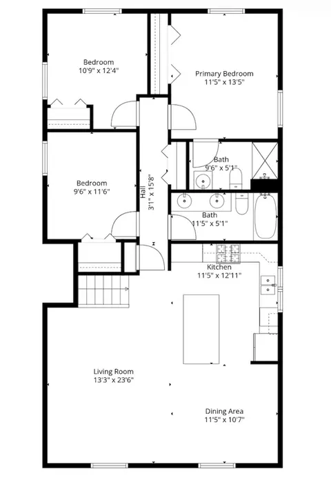 Floorplan - 1881 Cambridge Ln, Wheaton, IL 60189 photo 1 of 3