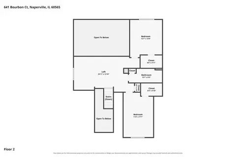 Floorplan - 641 Bourbon Ct, Naperville, IL 60565 photo 2 of 3