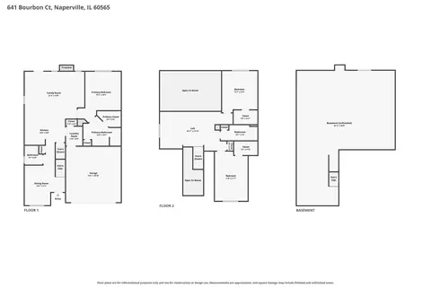 Floorplan - 641 Bourbon Ct, Naperville, IL 60565 photo 3 of 3