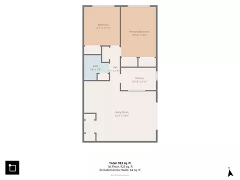 Floorplan - 571 Fairway View Dr #3K, Wheeling, IL 60090 photo 1 of 1