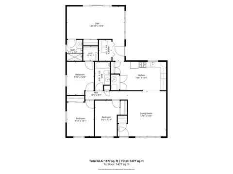 Floorplan - 307 S Pierce Ave, Wheaton, IL 60187 photo 1 of 1