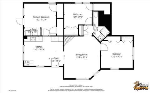 Floorplan - 511 Douglas St, Bloomington, IL 61701 photo 1 of 1