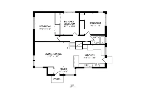 Floorplan - 703 Webster Ave, Wheaton, IL 60187 photo 1 of 3