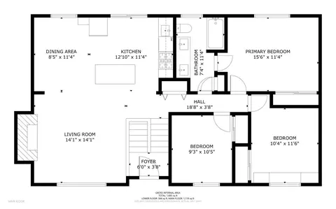 Floorplan - 2206 Kingston Dr, Wheaton, IL 60187 photo 1 of 3