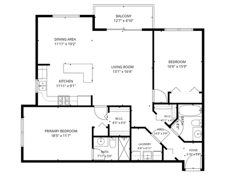 Floorplan - 545 S River Rd #505, Des Plaines, IL 60016 photo 1 of 1
