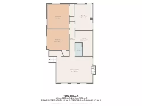 Floorplan - 1255 Briarcliffe Blvd, Wheaton, IL 60189 photo 3 of 3