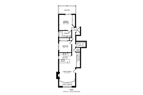 Floorplan - 3111 N Seminary Ave #1N, Chicago, IL 60657 photo 1 of 1