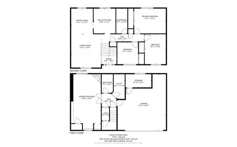 Floorplan - 840 S Cleburne Ave, Bartlett, IL 60103 photo 1 of 6