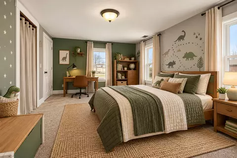 Bedroom - 107 E Comanche Ave, Shabbona, IL 60550 photo 5 of 6