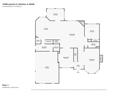 Floorplan - 12408 Lajunta Ct, Mokena, IL 60448 photo 3 of 4