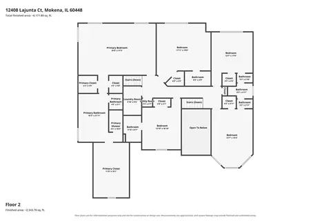 Floorplan - 12408 Lajunta Ct, Mokena, IL 60448 photo 4 of 4