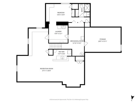 Floorplan - 500 Parkview Pl, Burr Ridge, IL 60527 photo 3 of 4