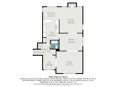 Floorplan - 1613 Jasper Dr, Wheaton, IL 60189 photo 3 of 4