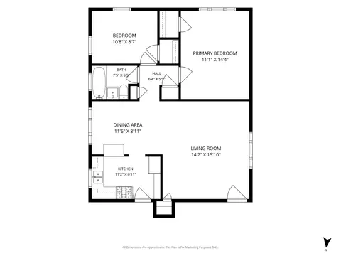 Floorplan - 1535 Monroe Ave #2, River Forest, IL 60305 photo 2 of 2