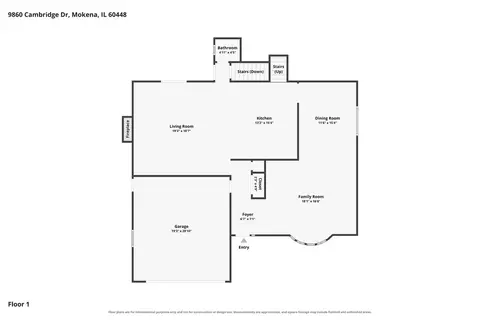 Floorplan - 9860 Cambridge Dr, Mokena, IL 60448 photo 2 of 4
