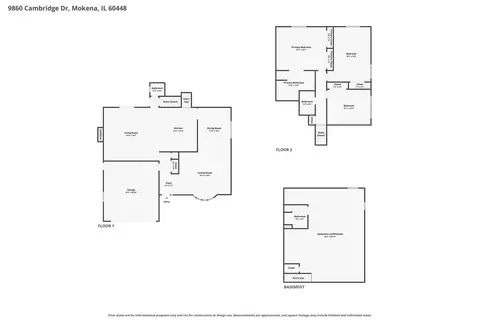 Floorplan - 9860 Cambridge Dr, Mokena, IL 60448 photo 1 of 4