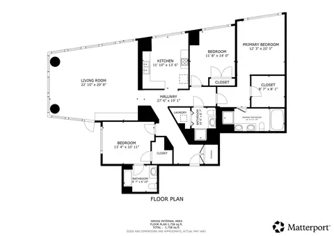 Floorplan - 60 E Monroe St #3002, Chicago, IL 60603 photo 1 of 1