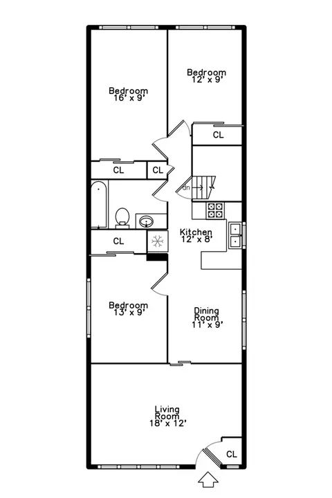 Floorplan - 10120 S Torrence Ave, Chicago, IL 60617 photo 2 of 3
