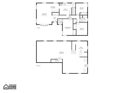 Floorplan - 14721 Lakeside Ave, Dolton, IL 60419 photo 1 of 1