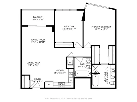 Floorplan - 1134 W Granville Ave #1017, Chicago, IL 60660 photo 1 of 1