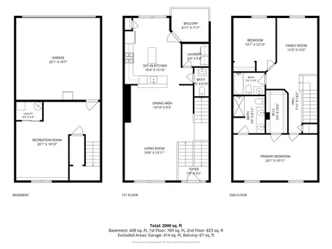 Floorplan - 1021 Crane Pt, Elgin, IL 60124 photo 1 of 4
