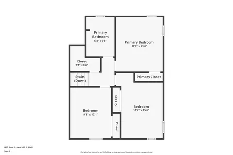Floorplan - 1817 Root St, Crest Hill, IL 60403 photo 4 of 4