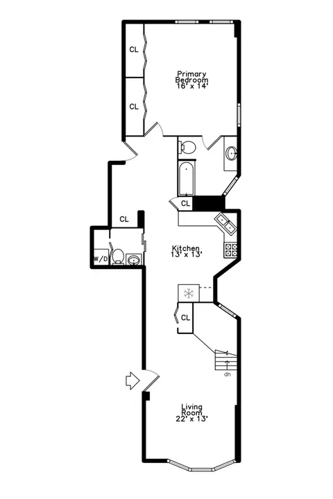 Floorplan - 735 E 50th St #2, Chicago, IL 60615 photo 2 of 2