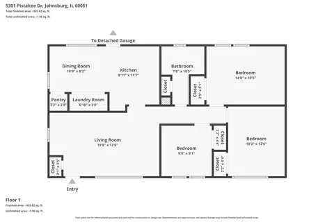 Floorplan - 5301 Pistakee Dr, Johnsburg, IL 60051 photo 1 of 1