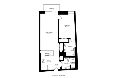 Floorplan - 106 N Aberdeen St #4F, Chicago, IL 60607 photo 1 of 1