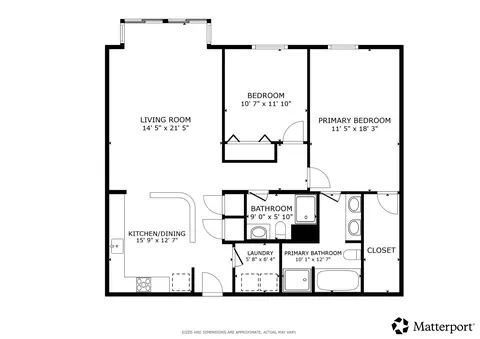 Floorplan - 50 N Bokelman St #534, Roselle, IL 60172 photo 1 of 1