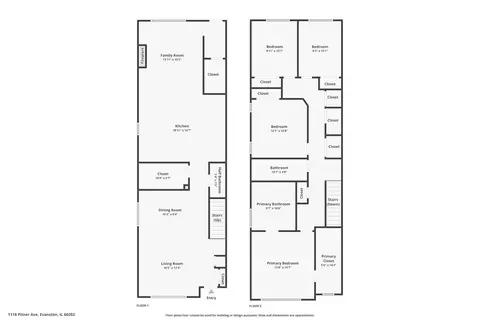 Floorplan - 1118 Pitner Ave, Evanston, IL 60202 photo 3 of 3