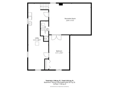 Floorplan - 1205 Evergreen St, Wheaton, IL 60187 photo 2 of 3