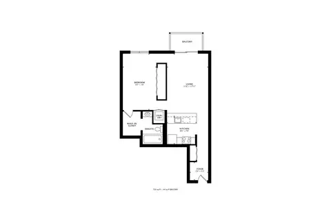 Floorplan - 939 W Madison St #504, Chicago, IL 60607 photo 1 of 1