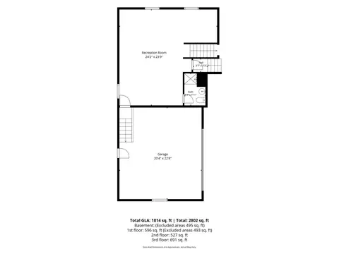 Floorplan - n457 Papworth Street, Wheaton, IL 60187 photo 3 of 5