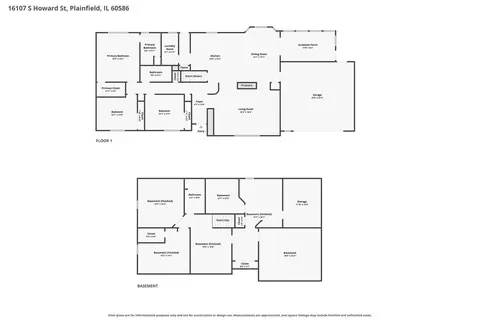 Floorplan - 16107 S Howard St, Plainfield, IL 60586 photo 3 of 3