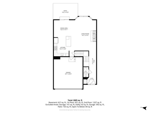 Floorplan - 695 E Nerge Rd, Roselle, IL 60172 photo 2 of 4
