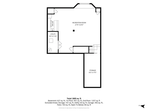 Floorplan - 695 E Nerge Rd, Roselle, IL 60172 photo 4 of 4