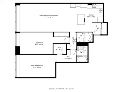 Floorplan - 175 E Delaware Pl #6206, Chicago, IL 60611 photo 1 of 1
