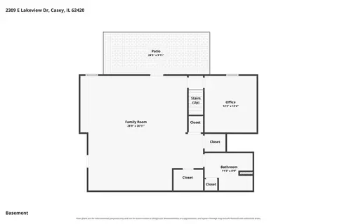 Floorplan - 2309 E Lakeview Dr, Casey, IL 62420 photo 2 of 3