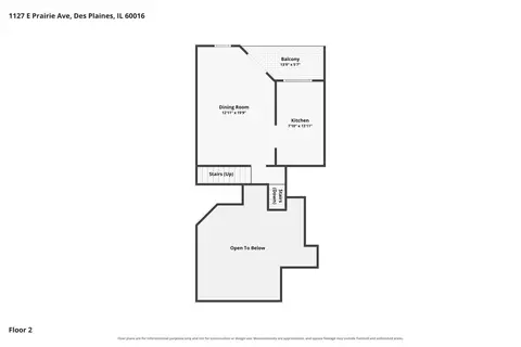 Floorplan - 1127 E Prairie Ave, Des Plaines, IL 60016 photo 4 of 5