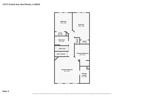 Floorplan - 1127 E Prairie Ave, Des Plaines, IL 60016 photo 5 of 5