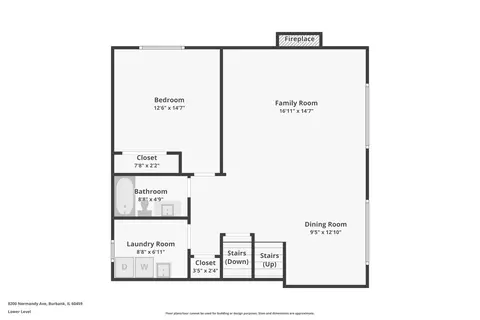 Floorplan - 8200 S Normandy Ave, Burbank, IL 60459 photo 4 of 4