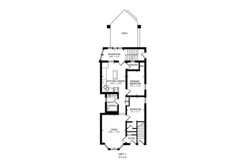 Floorplan - 3307 N Oakley Ave, Chicago, IL 60618 photo 3 of 3