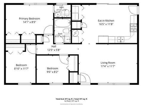 Floorplan - 476 E 3rd St, Herscher, IL 60941 photo 1 of 1