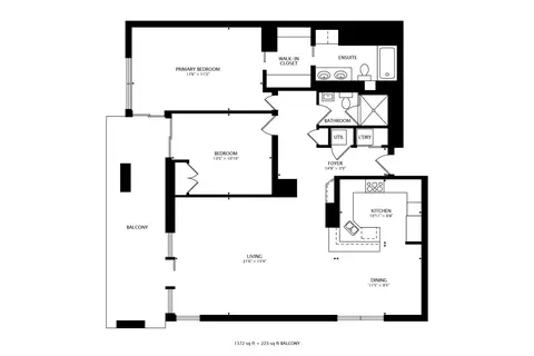 Floorplan - 201 E Chestnut St #3A, Chicago, IL 60611 photo 1 of 1