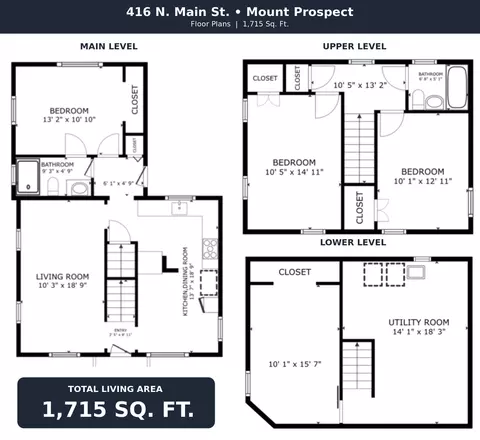 Floorplan - 416 N Main St, Mount Prospect, IL 60056 photo 1 of 1