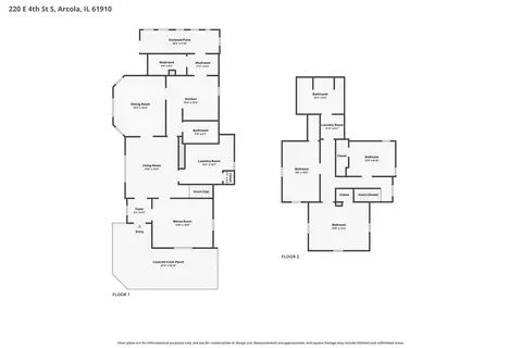 Floorplan - 220 E 4th St, Arcola, IL 61910 photo 3 of 3