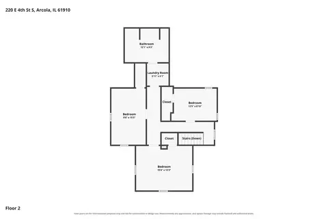 Floorplan - 220 E 4th St, Arcola, IL 61910 photo 2 of 3